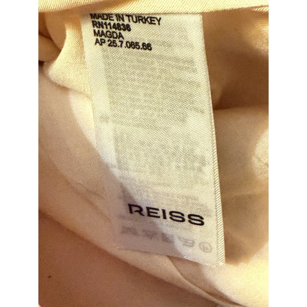 NWT $285 Reiss Pink Wide Leg Pants NEW Size 4 Magda Wide Leg Small flaw stain - Picture 10 of 13